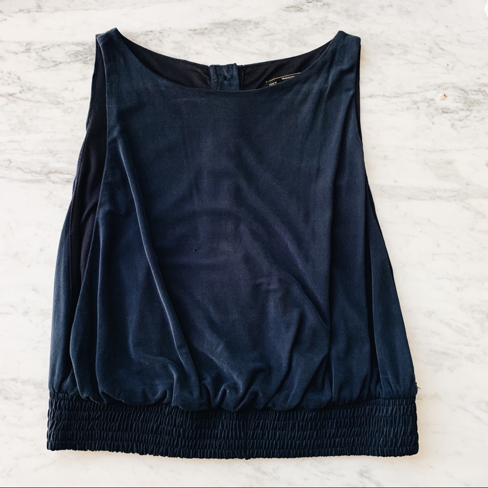 Zara baby cropped tank blouse XS